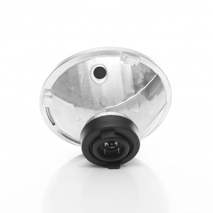 KC HiLiTES® - 7" Round Chrome Euro Headlight, Universal/97-06 Jeep TJ