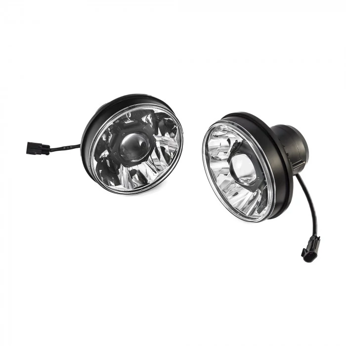 KC HiLiTES® - Gravity 7" Round Chrome Pro Projector LED Headlights
