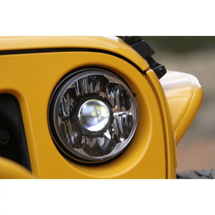 KC HiLiTES® - Gravity LED Pro 7" SAE/ECE 55W/60W Driving Beam Single Headlight