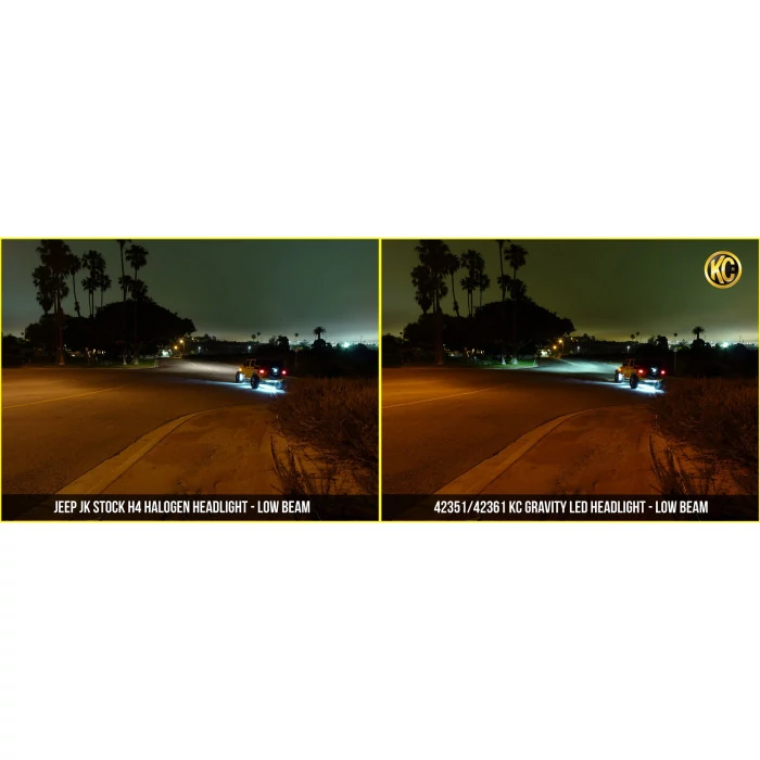 KC HiLiTES® - Gravity 7" LED SAE/ECE 40W Driving Beam Single Headlight