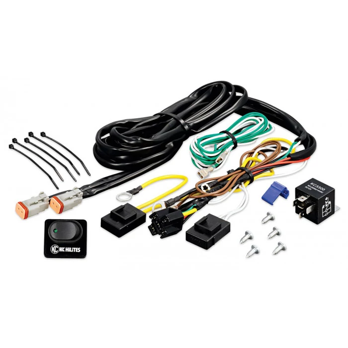 KC HiLiTES® - Wiring Harness with 40 Amp Relay and LED Rocker Switch