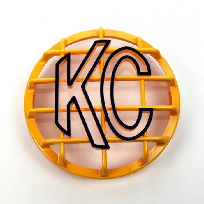 KC HiLiTES® - 6" ABS Plastic Yellow/Black KC Logo Stone Guard