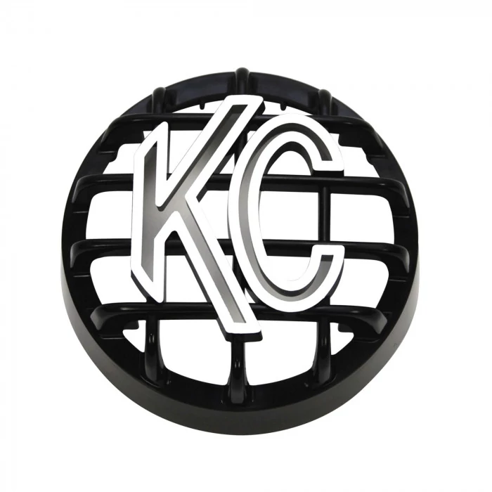 KC HiLiTES® - Rally 400 4" ABS Plastic Black/White KC Logo Stone Guard