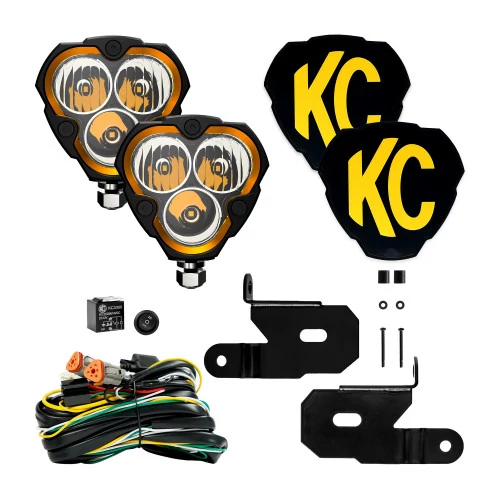 KC HiLiTES® - Flex Era 3 Pillar Mount 40W Combo Beam 2-Light System