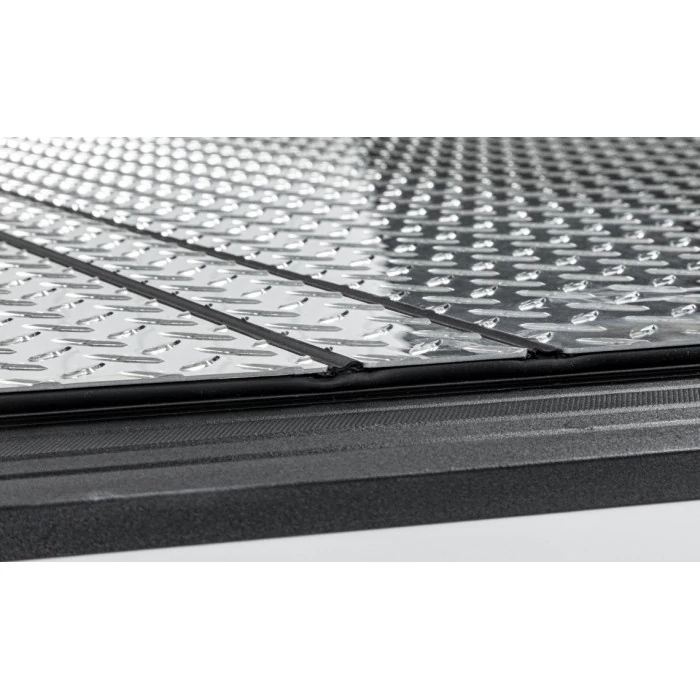 LOMAX® - Diamond Plate 5 3/4 ft. Folding Hard Cover Tonneau Cover