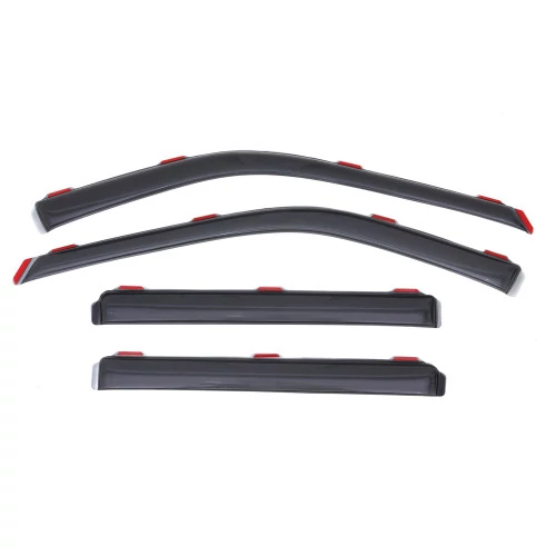 Lund® - In-Channel Ventvisor Elite Light Smoke Front and Rear Window Deflectors