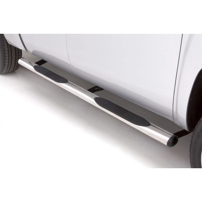 Lund® - 4" Cab Length Polished Straight Oval Tube Steps