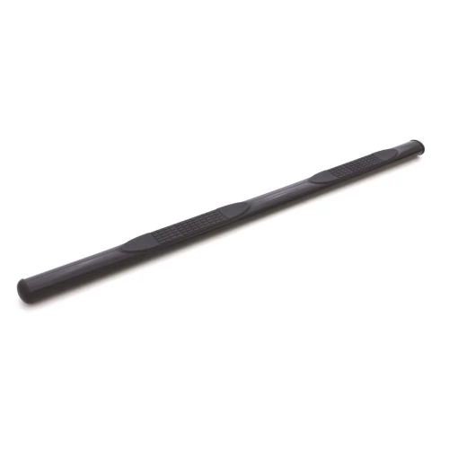 Lund® - 4" Cab Length Black Straight Oval Tube Steps