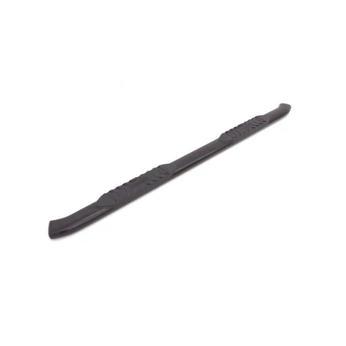 Lund® - 5" Cab Length Black Curved Oval Tube Steps