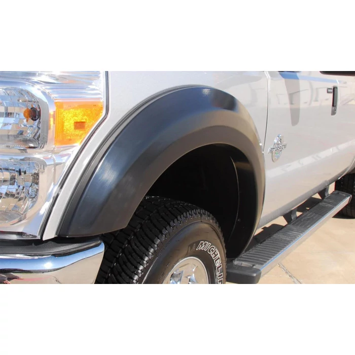Lund® - Elite Series EX-Extra Wide Style Smooth Black Front Fender Flares