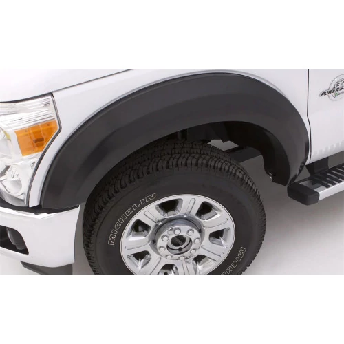 Lund® - Elite Series EX-Extra Wide Style Smooth Black Front and Rear Fender Flares