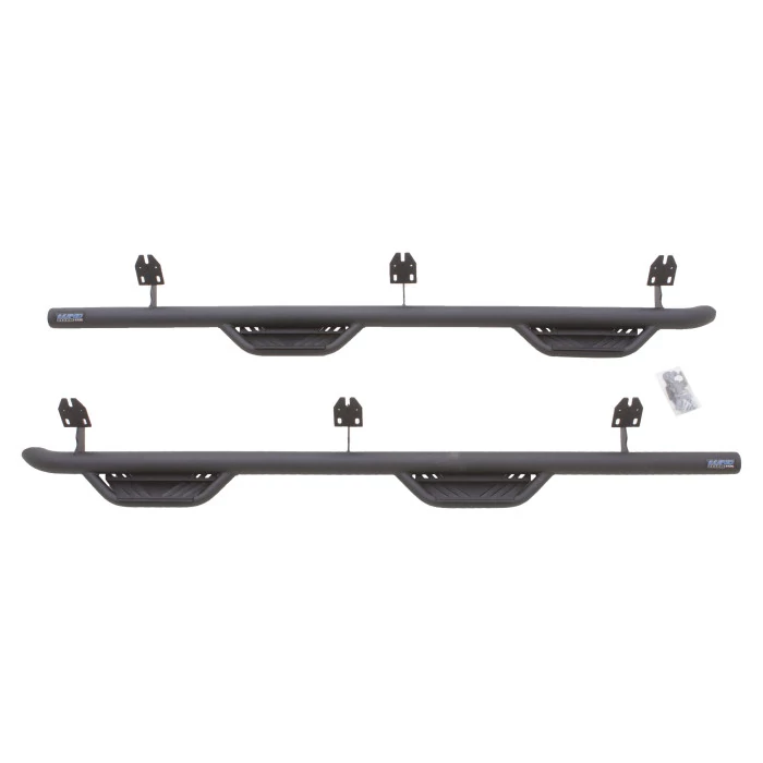 Lund® - 3" Terrain HX Step Cab Length Black Round Nerf Bars