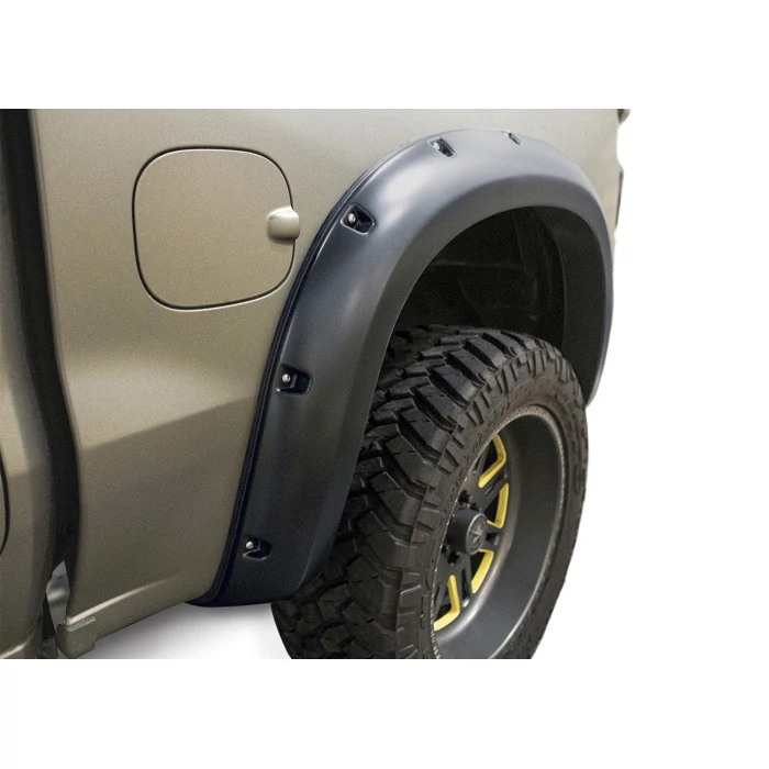 Lund® - Elite Series RX-Rivet Style Smooth Black Rear Fender Flares