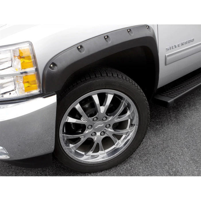 Lund® - Elite Series RX-Rivet Style Textured Black Front and Rear Fender Flares