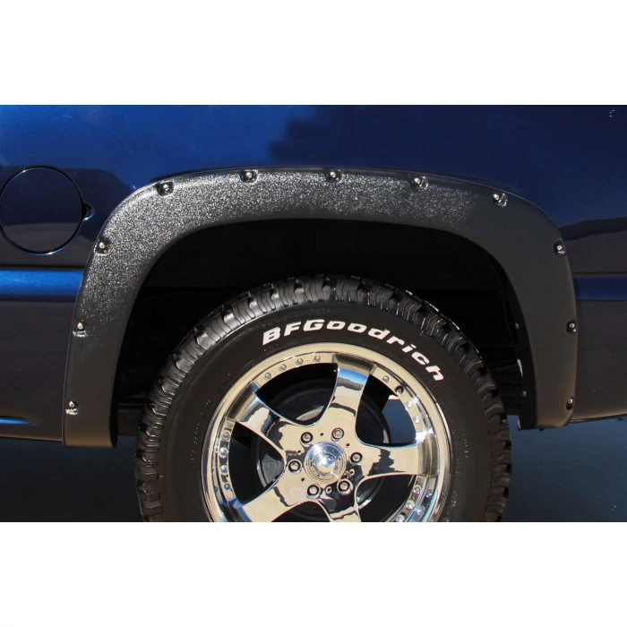 Lund® - Elite Series RX-Rivet Style Textured Black Front and Rear Fender Flares