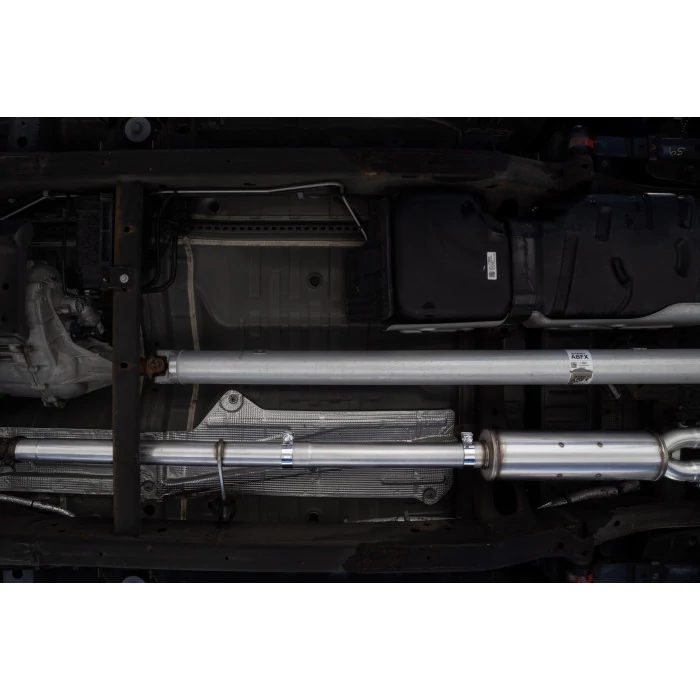 MBRP® - 3" Cat-Back 2.5" Dual Aluminum Split Rear T304 Quad Carbon Fiber Tips Exhaust