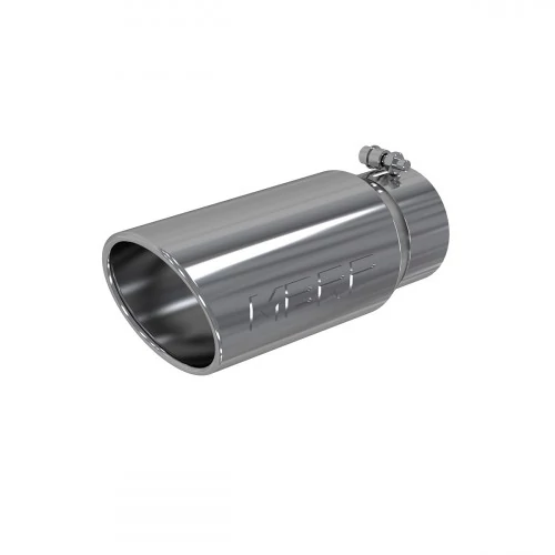 MBRP® - 5" O.D. Angled Rolled End 4" Inlet ID 12" Length T304 Exhaust