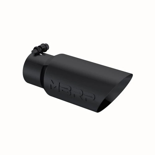 MBRP® - 4" O.D. Dual Aluminum Wall Angled 3" Inlet 10" Length Black Tip
