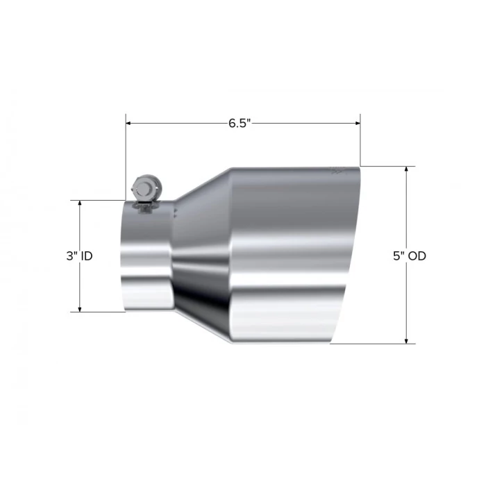 MBRP® - 5" O.D. 3" ID Single Wall T304 Tip