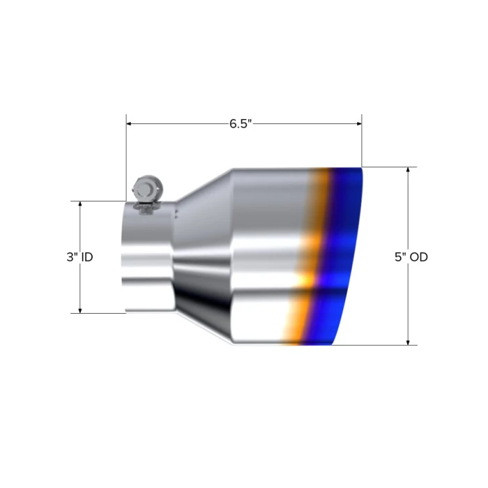 MBRP® - 3" Inlet T304 Stainless Steel Tip