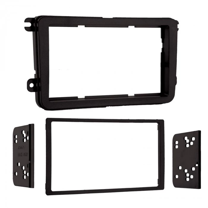 Metra® - Double DIN Black Stereo Installation Dash Kit with Trim Panel and Brackets