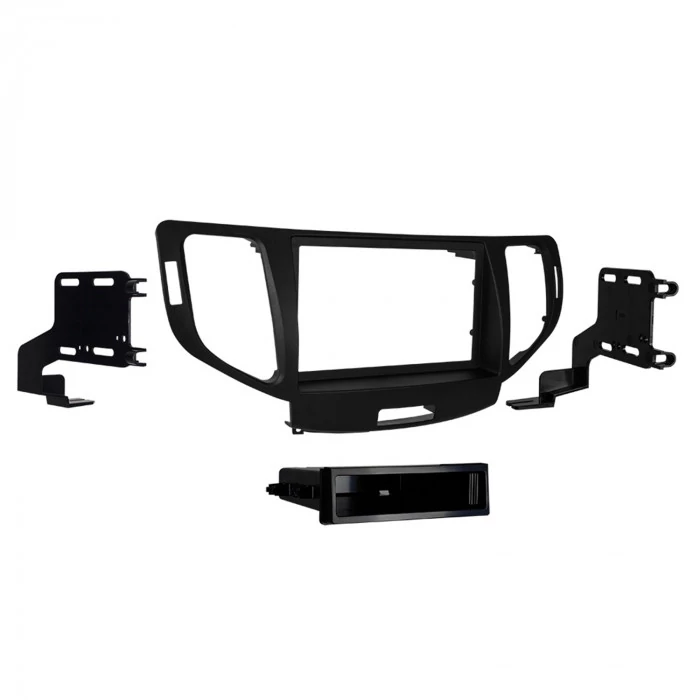 Metra® - Single/Double DIN Charcoal Stereo Installation Dash Kit with Pocket
