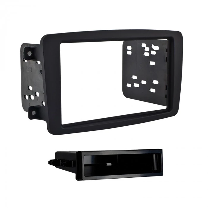 Metra® - Single DIN Black Stereo Installation Dash Kit with Pocket