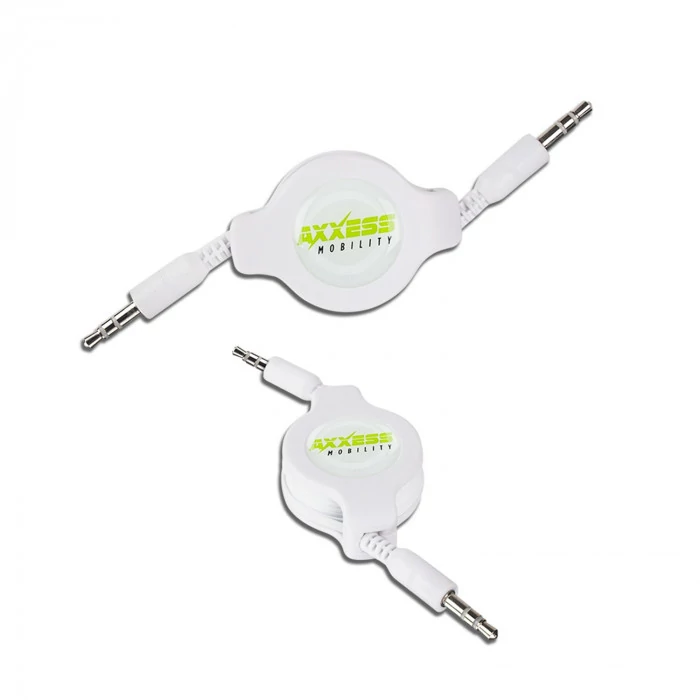 Metra® - 3.5 Retractable Mini Jack Extension Cable