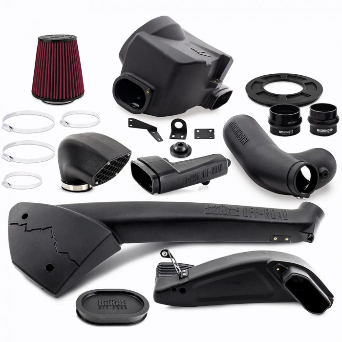Mishimoto® - Snorkel and Intake Package with Oiled Cotton Gauze Filter