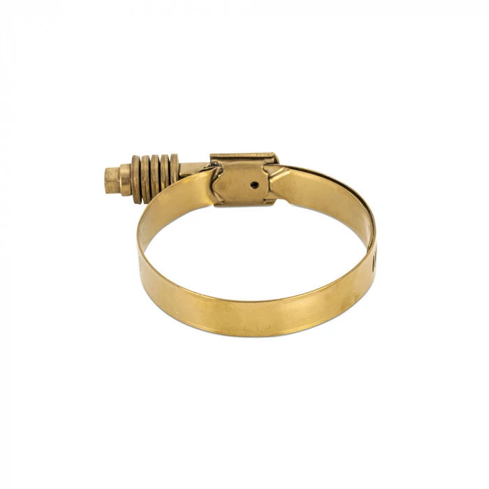 Mishimoto® - 3.74in to 4.61in, Gold Constant Tension Worm Gear Clamp