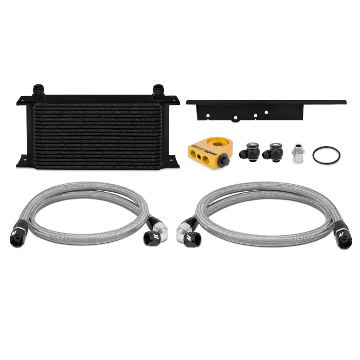 Mishimoto® - Nissan 350Z/ Infiniti G35 Coupe Thermostatic Oil Cooler Blk