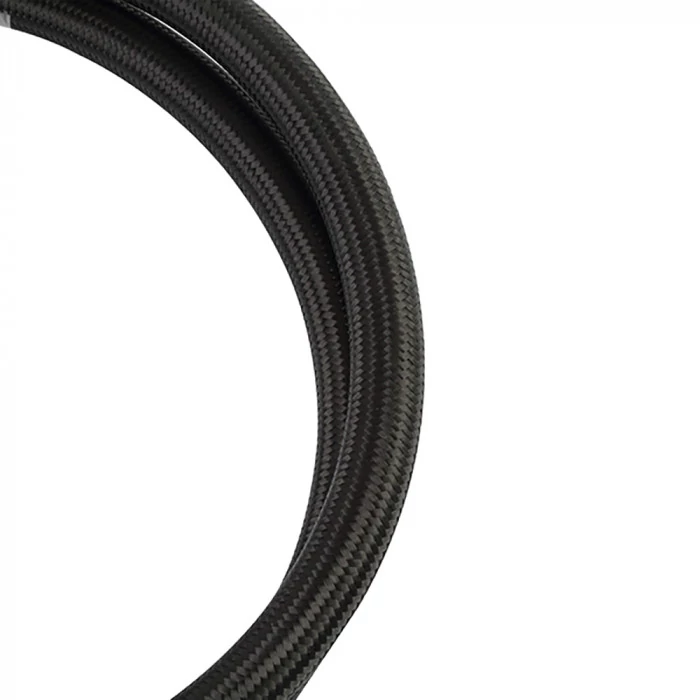 Mishimoto® - -4AN Black Nylon 3ft Braided Line