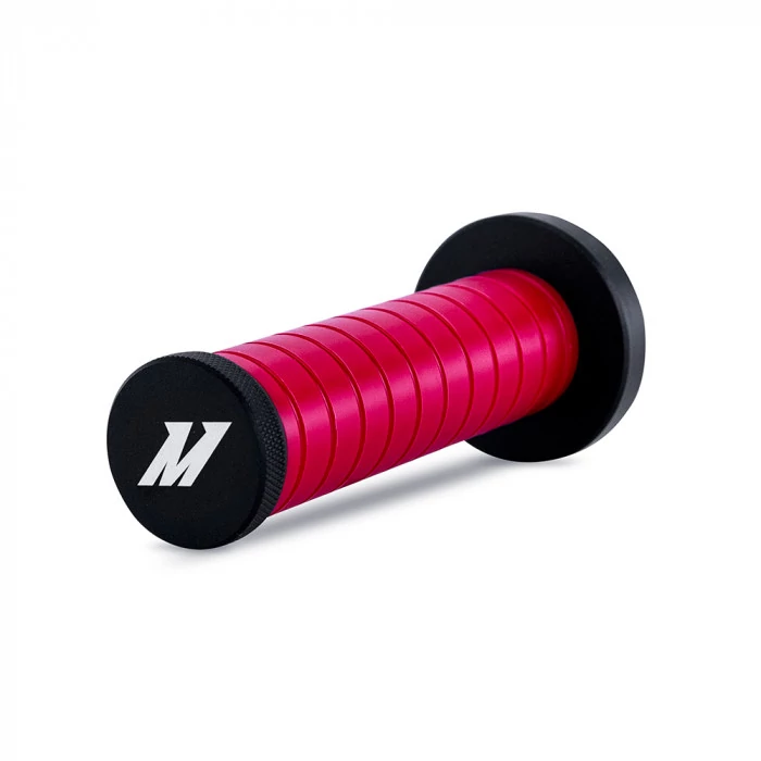 Mishimoto® - Red Grip, Black Top and Bottom Grip Shift Knob