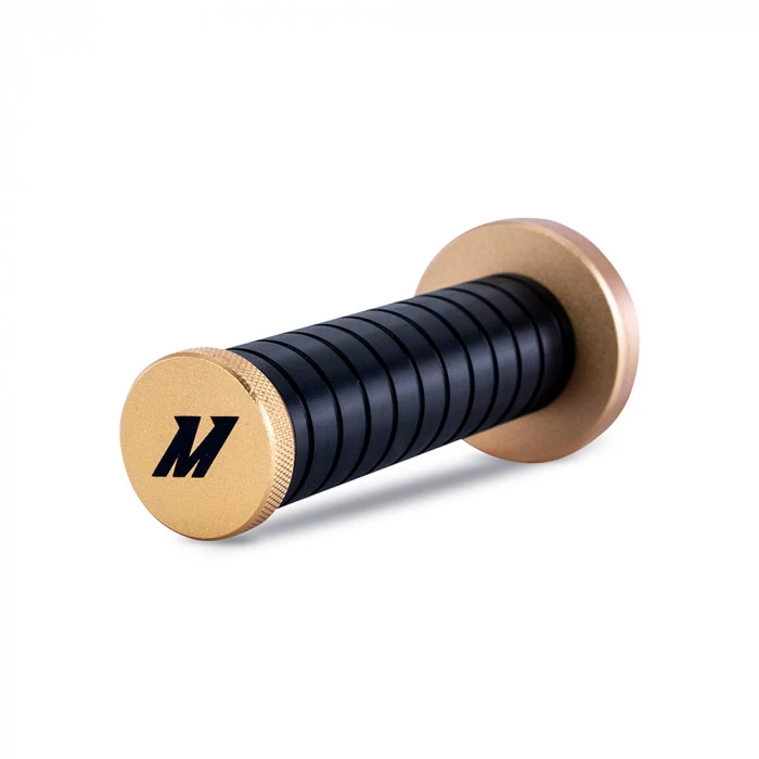 Mishimoto® - Black Grip, Gold Top and Bottom Grip Shift Knob