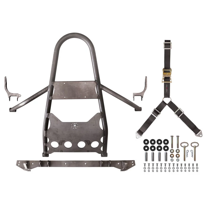 POISON SPYDER® - Raw Rear Stinger Tire Carrier without Body Lift