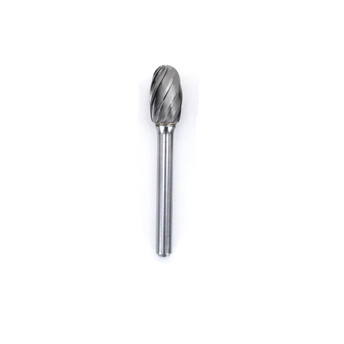 Powerhouse Products® - 6" Shank Aluminum Cut 1/2" Oval Carbide Burr