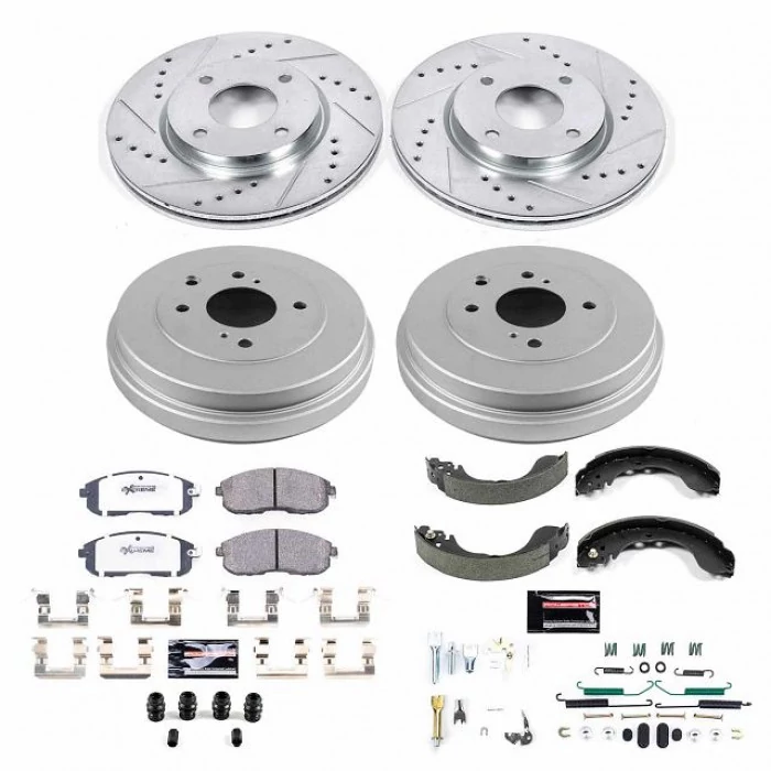 Power Stop® - Front and Rear Z26 Street Warrior Brake Kit