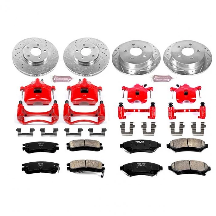Power Stop® - Front and Rear Z23 Evolution Sport Brake Kit with Calipers