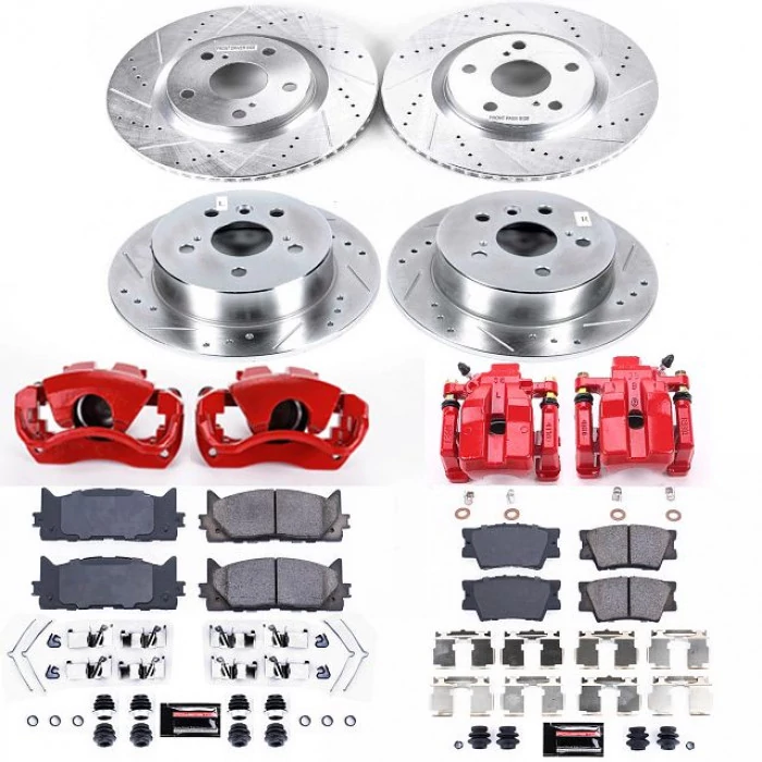 Power Stop® - Front and Rear Z23 Evolution Sport Brake Kit with Calipers