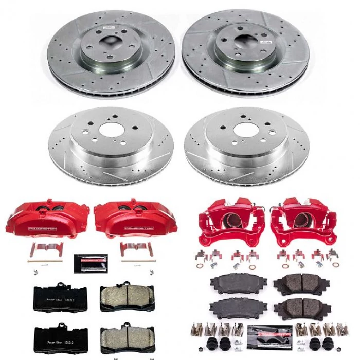 Power Stop® - Front and Rear Z23 Evolution Sport Brake Kit with Calipers