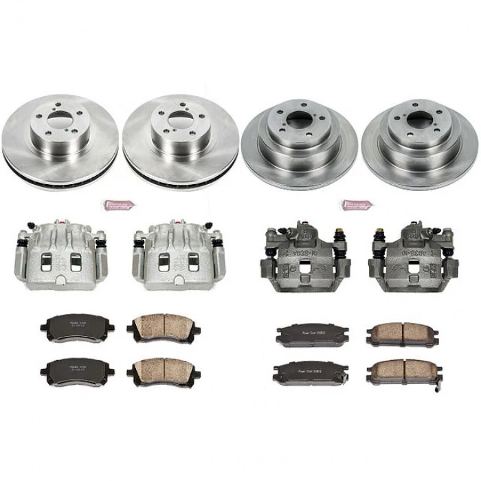 Power Stop® - Front and Rear Z17 Autospecialty Brake Kit with Calipers