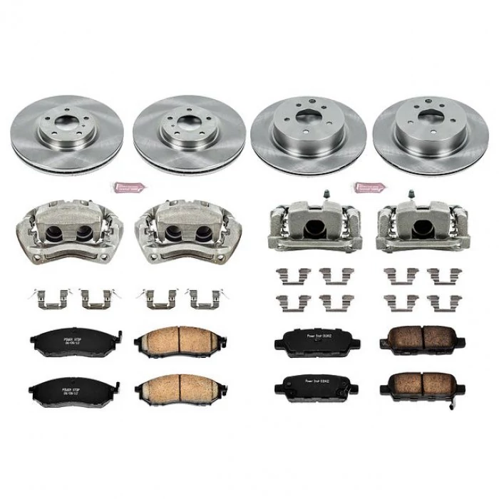 Power Stop® - Front and Rear Z17 Autospecialty Brake Kit with Calipers