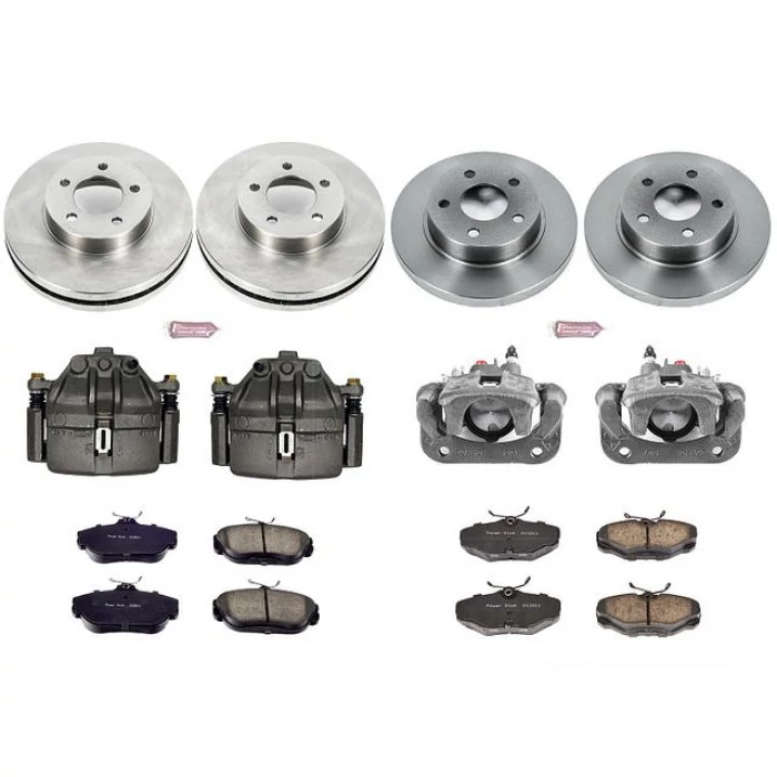 Power Stop® - Front and Rear Z17 Autospecialty Brake Kit with Calipers