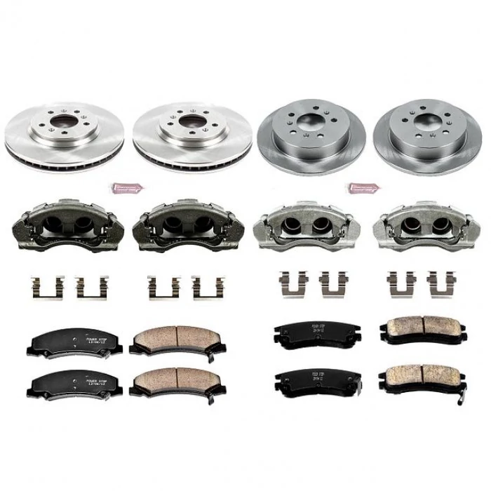 Power Stop® - Front and Rear Z17 Autospecialty Brake Kit with Calipers