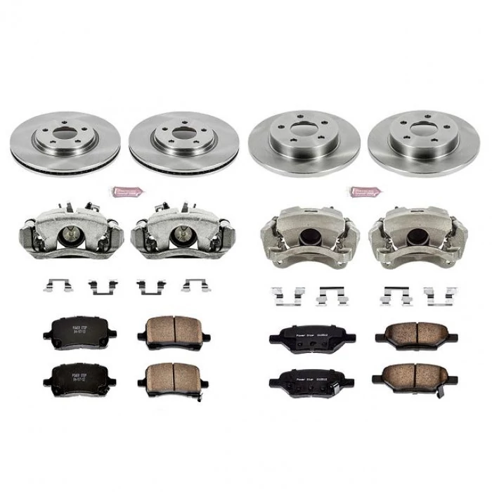 Power Stop® - Front and Rear Z17 Autospecialty Brake Kit with Calipers