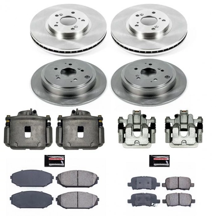 Power Stop® - Front and Rear Z17 Autospecialty Brake Kit with Calipers