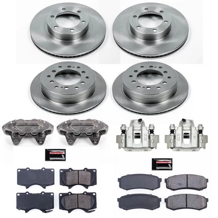 Power Stop® - Front and Rear Z17 Autospecialty Brake Kit with Calipers