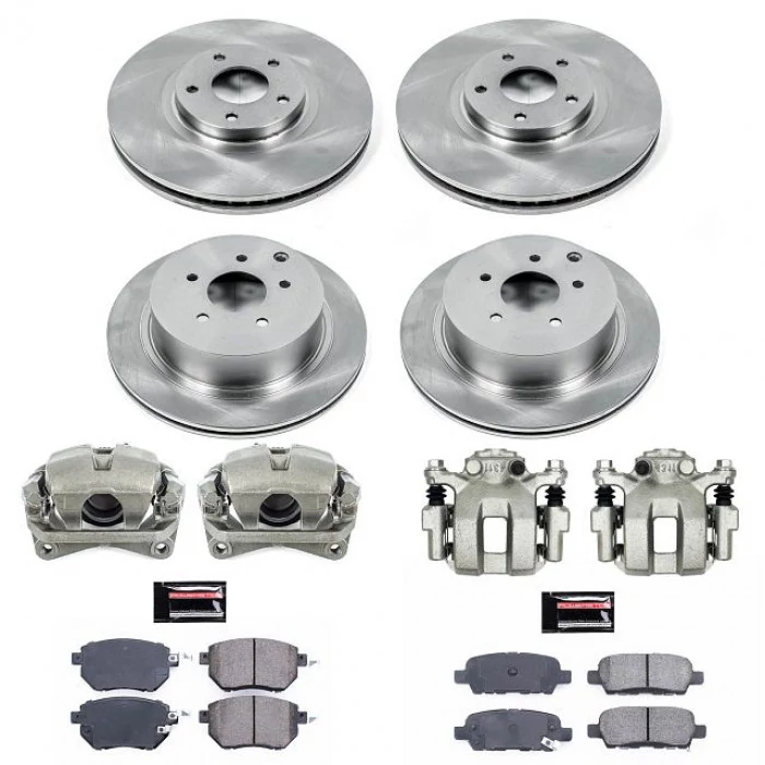 Power Stop® - Front and Rear Z17 Autospecialty Brake Kit with Calipers