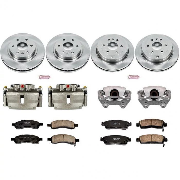 Power Stop® - Front and Rear Z17 Autospecialty Brake Kit with Calipers