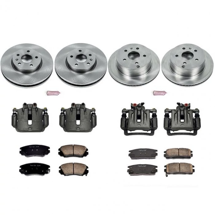 Power Stop® - Front and Rear Z17 Autospecialty Brake Kit with Calipers